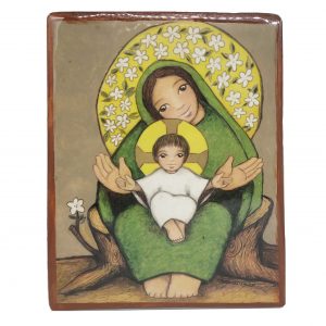 Hermoso cuadros con tarjetas de Quilvo. En terciado